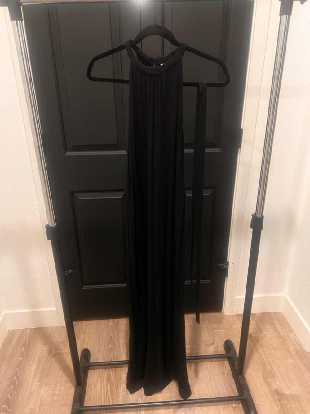 Old Navy Black Halter Maxi Dress